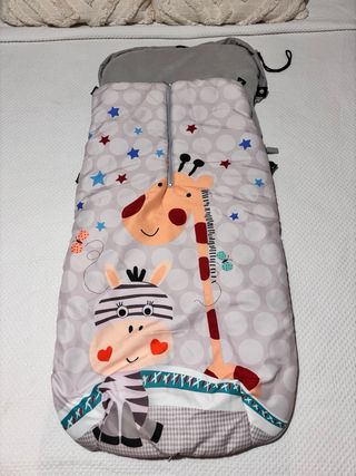 Saco invierno impermeable y colchoneta bebé jirafa