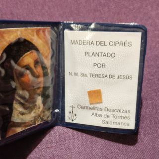 Reliquia Santa Teresa de Jesús - Madera Ciprés