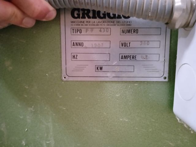 Cepilladora Griggio PF430