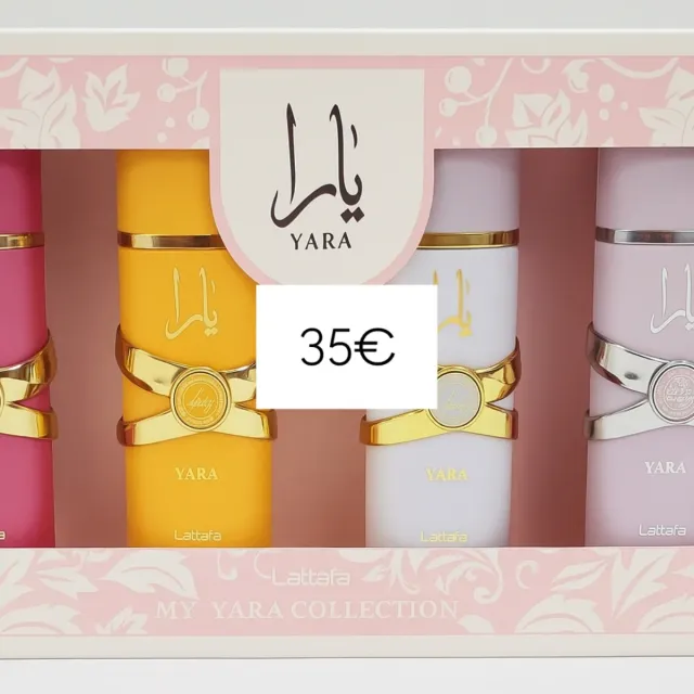 Yara - Set de 4 Perfumes original