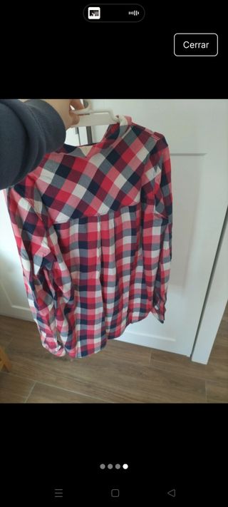 Camisa cuadros Stradivarius 
