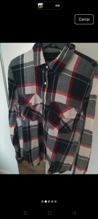 Camisa cuadros Primark - roja, negra