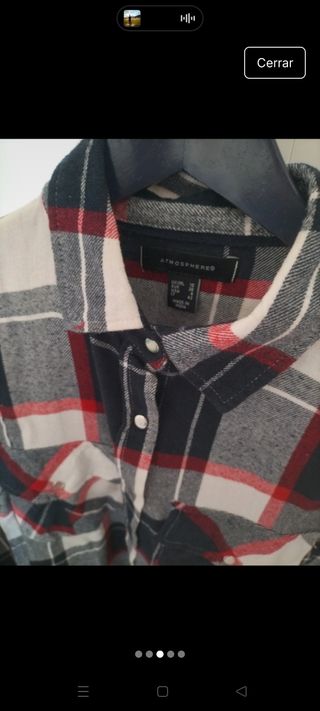 Camisa cuadros Primark - roja, negra