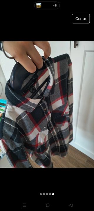 Camisa cuadros Primark - roja, negra