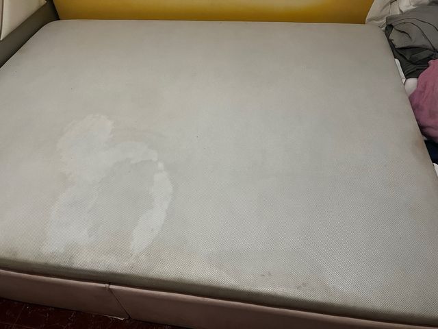 Canapé abatible blanco-rosa