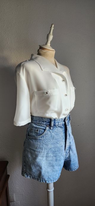 Blusa vintage blanca 