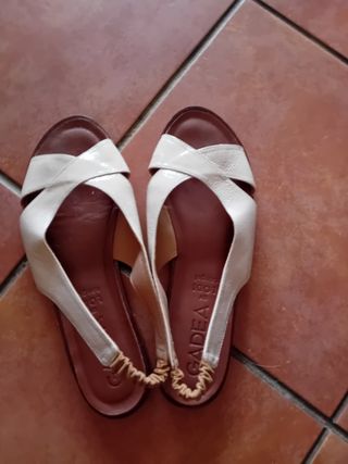 Sandalias Gadea Lodi Piel Beige Talla 40