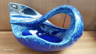 Peça Decorativa Azul - Cerâmica