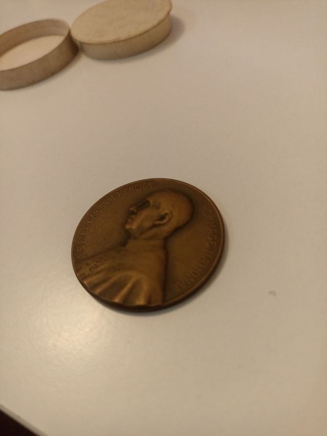 Medalla acuñada en Bélgica 1914. Homenaje nacional