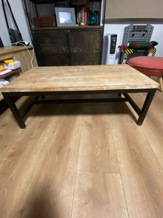 Mesa centro madera - metal