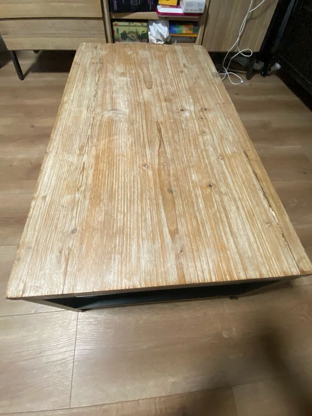 Mesa centro madera - metal