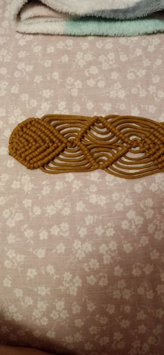 Cinturón marrón macramé Natura