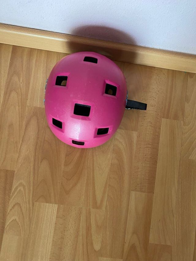 Casco bici niña rosa