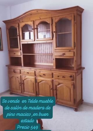Mueble salón pino macizo
