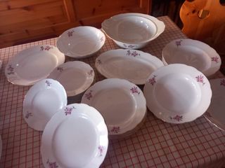 Servizio piatti vintage floreale