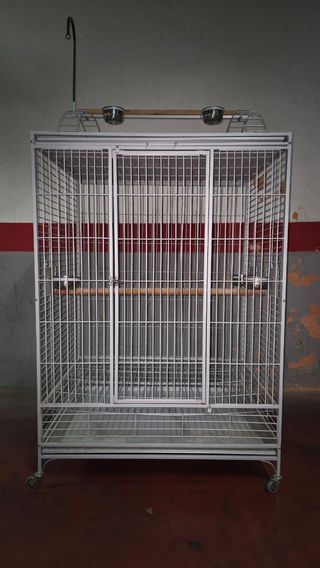 Jaula Ara Jacinto blanca