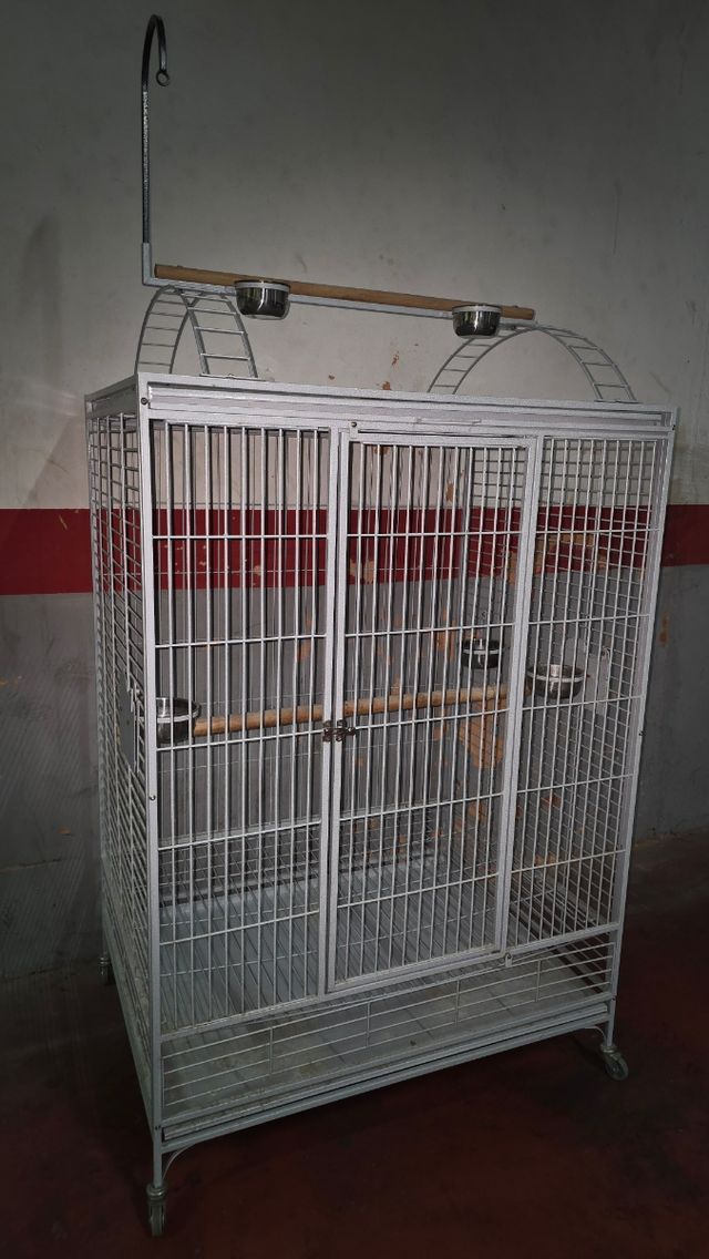 Jaula Ara Jacinto blanca