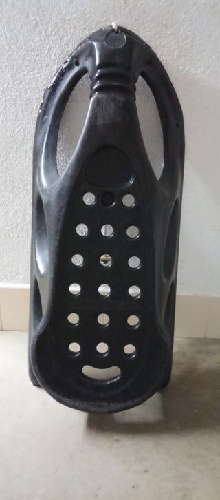 Trineo nieve ski  montaña grande sky