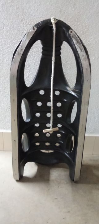 Trineo nieve ski  montaña grande sky