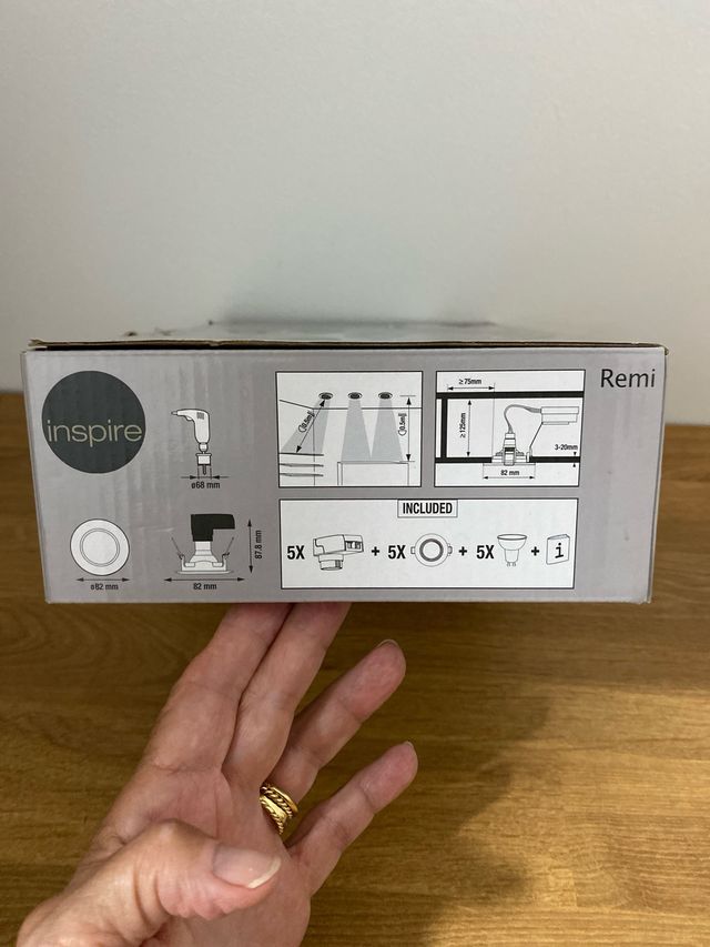 3 Apliques LED empotrados Inspire