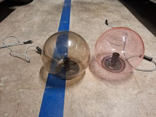 2 Lámparas de mesilla esfericas
