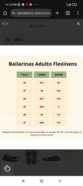 Bailarinas Flexi (Flexi Nens) azules, talla 40.