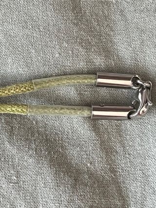 Collar LOTUS acero verde