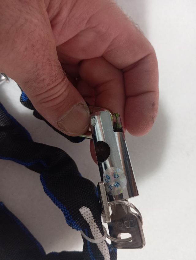 Lucchetto a catena per bicicletta, monopattino.