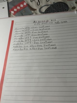 Monedas Alfonso XII: 10 céntimos