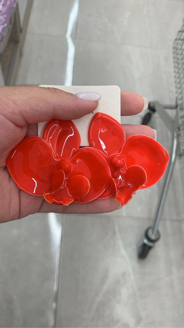 Pendientes flor orquídea