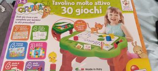 Tavolo multiattività, pista auto e gioco da tavolo