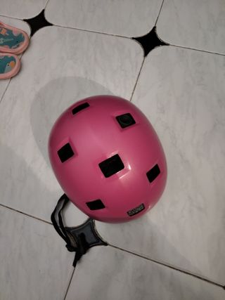 Casco patinaje niña rosa 47-52cm
5-7 años de oxelo