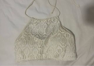 Top bikini blanco - crochet