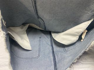 Peto vaquero corto azul