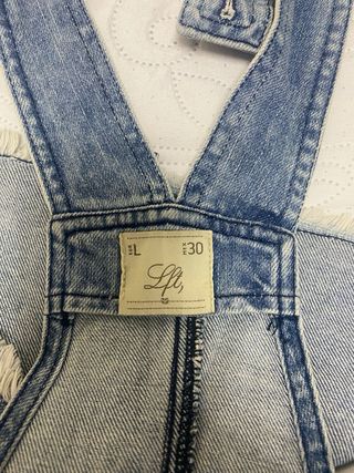 Peto vaquero corto azul