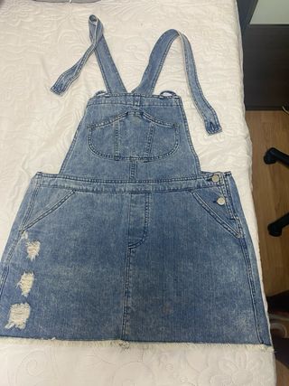 Peto vaquero corto azul
