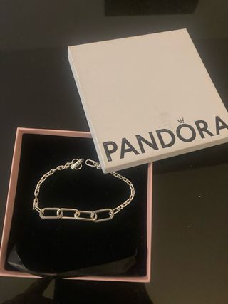 Pulsera Pandora eslabones plata