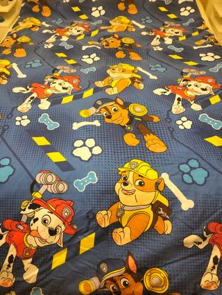 Funda nórdica reversible Patrulla Canina y almohad