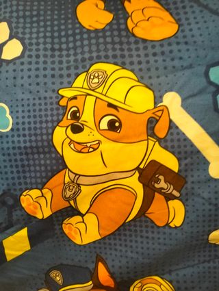 Funda nórdica reversible Patrulla Canina y almohad