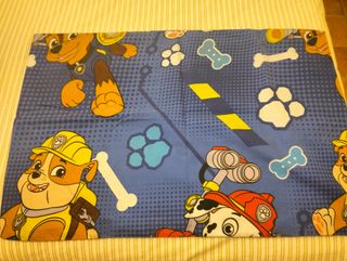 Funda nórdica reversible Patrulla Canina y almohad