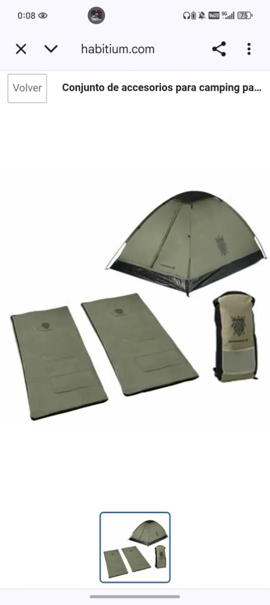 Kit Camping: Tienda + Colchonetas