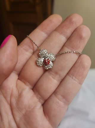 Collar Swarovski - Flor Ladybug