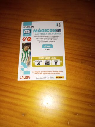 Carta Joaquín Magicos Power LaLiga