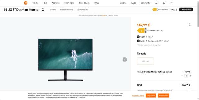 Monitor Mi 23.8" 1C