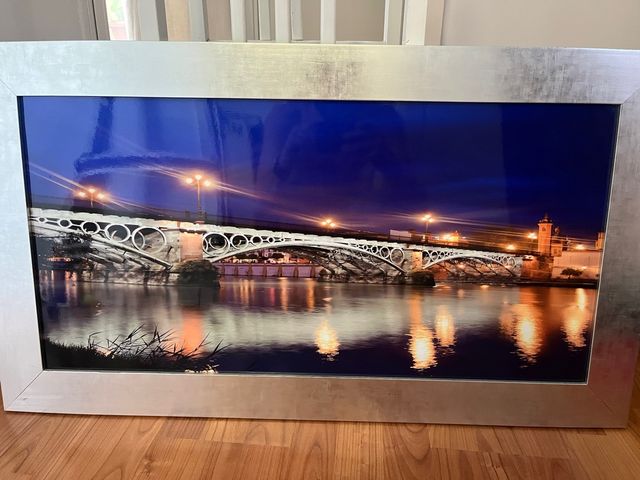 Cuadro Puente Triana - Noche Iluminada