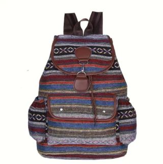 Mochila étnica multicolor