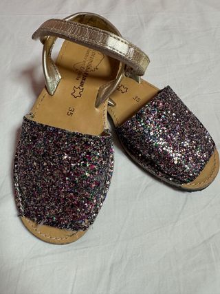 Sandalias de niña Menorquina Huran multicolor 35