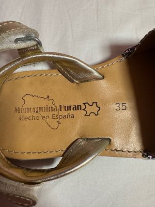 Sandalias de niña Menorquina Huran multicolor 35