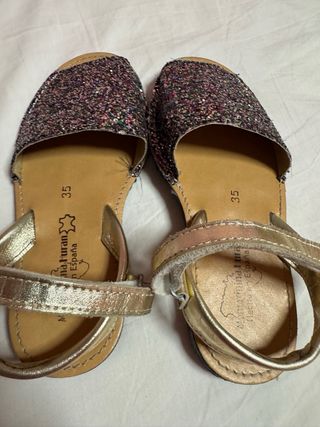 Sandalias de niña Menorquina Huran multicolor 35