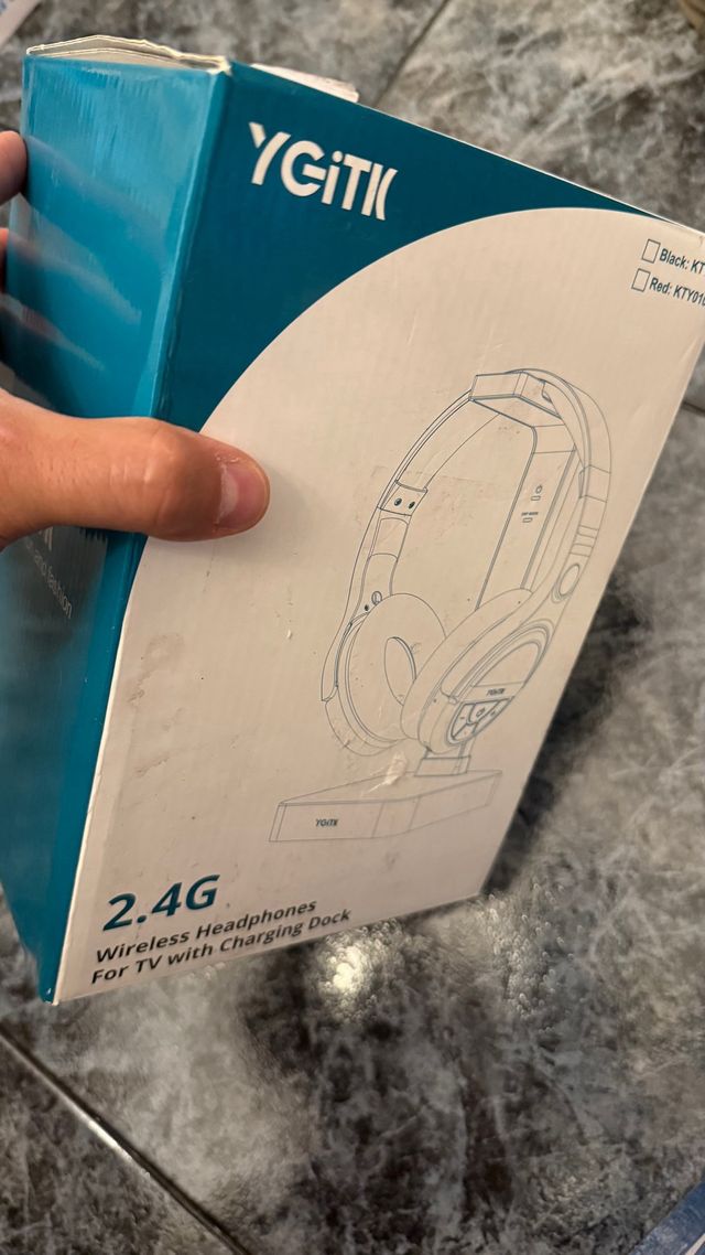 Auriculares inalámbricos 2.4 G TV base carga YGITK